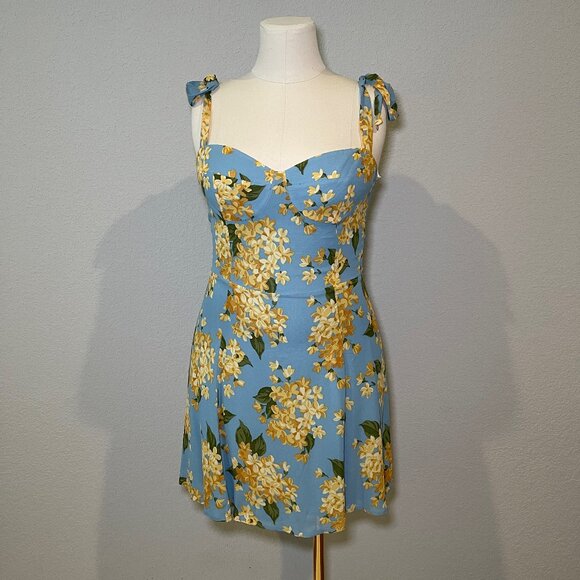 NWT Reformation Niara Floral Minidress, Size 10 - Picture 1 of 8